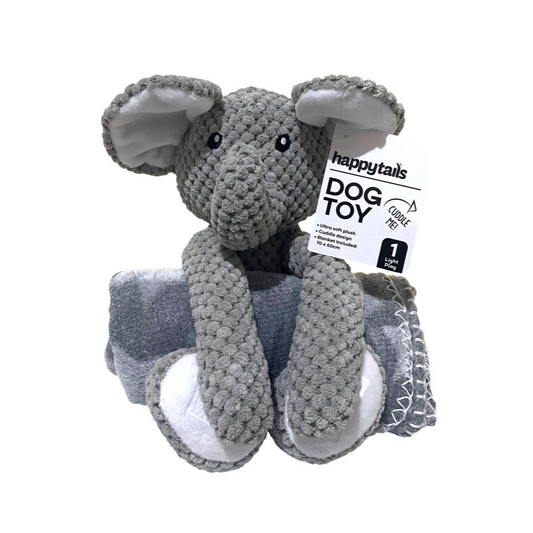 Elephant Plush Toy - Includes FREE Blanket!